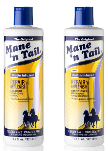 Mane n Tail Repair and Replenish Shampoo and Conditioner 355ml Combo