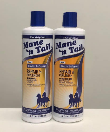 Mane n Tail Repair and Replenish Shampoo and Conditioner 355ml Combo